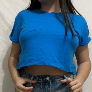 H&M BLUE CROP